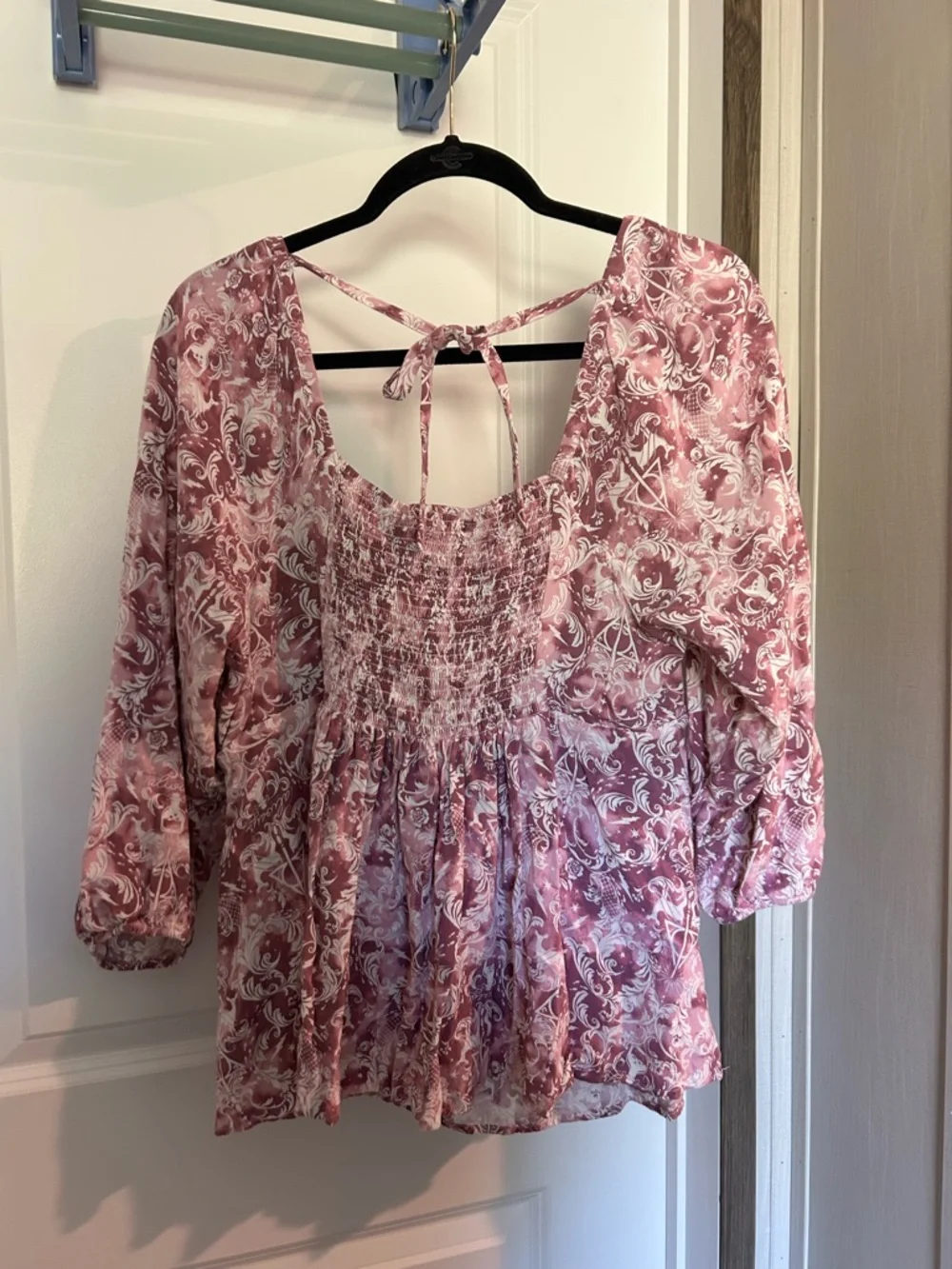 Deathly Hallows Printed Peasant Blouse - Picture 2 of 7